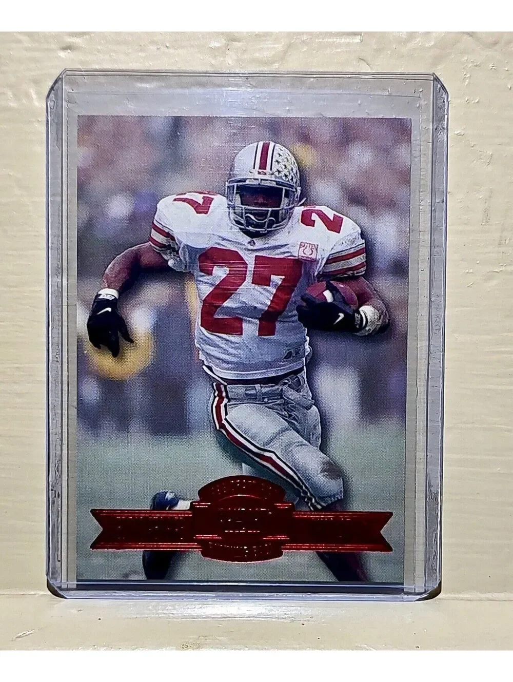 1996 Eddie George Press Pass #5 Paydirt Draft Pick Trading Card Buckeyes